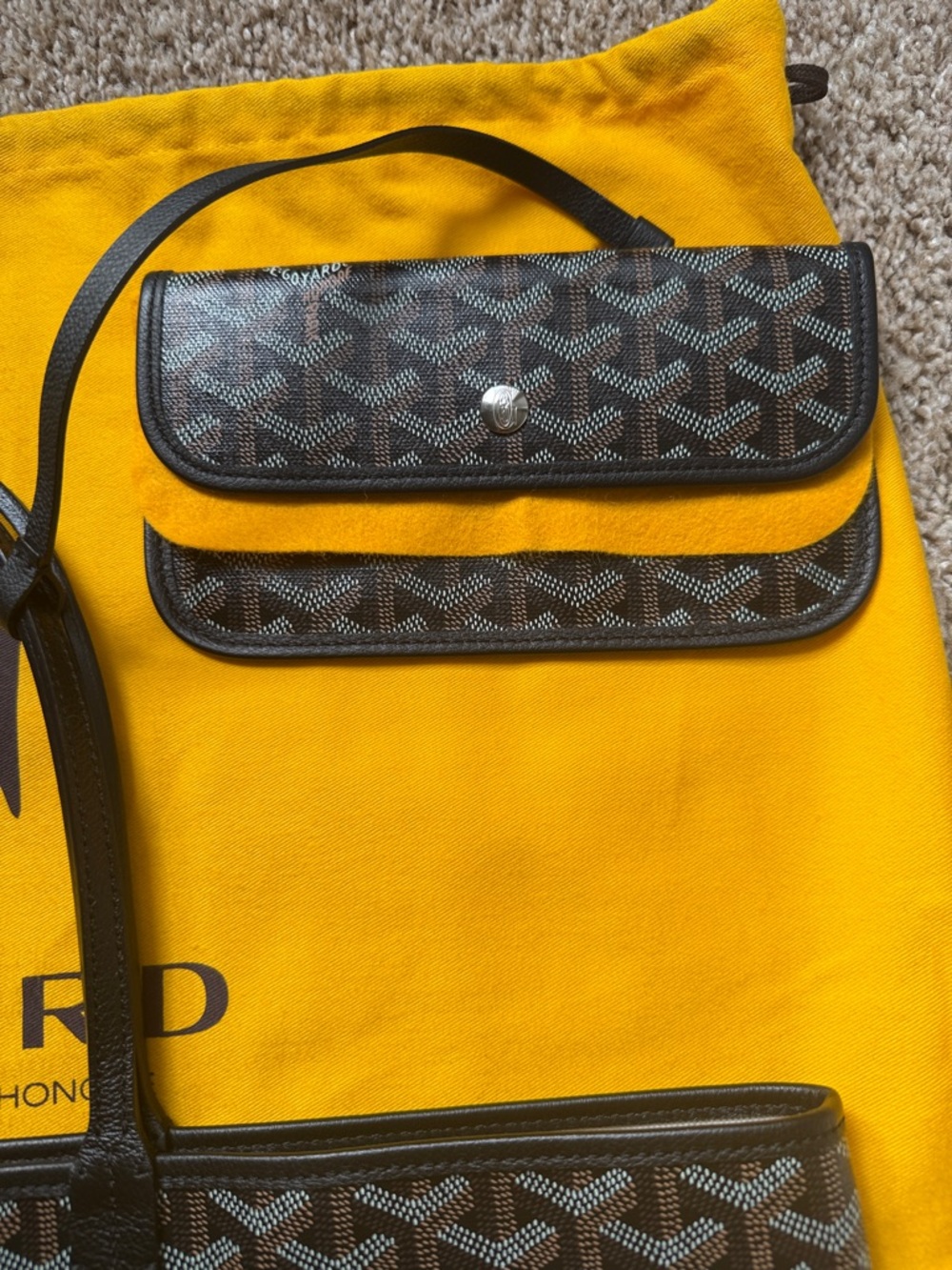 ✨100% AUTHENTIC GOYARD ST. LOUIS TOTE PM W/POUCH BRAND NEW BLACK!!✨ - Picture 3 of 8
